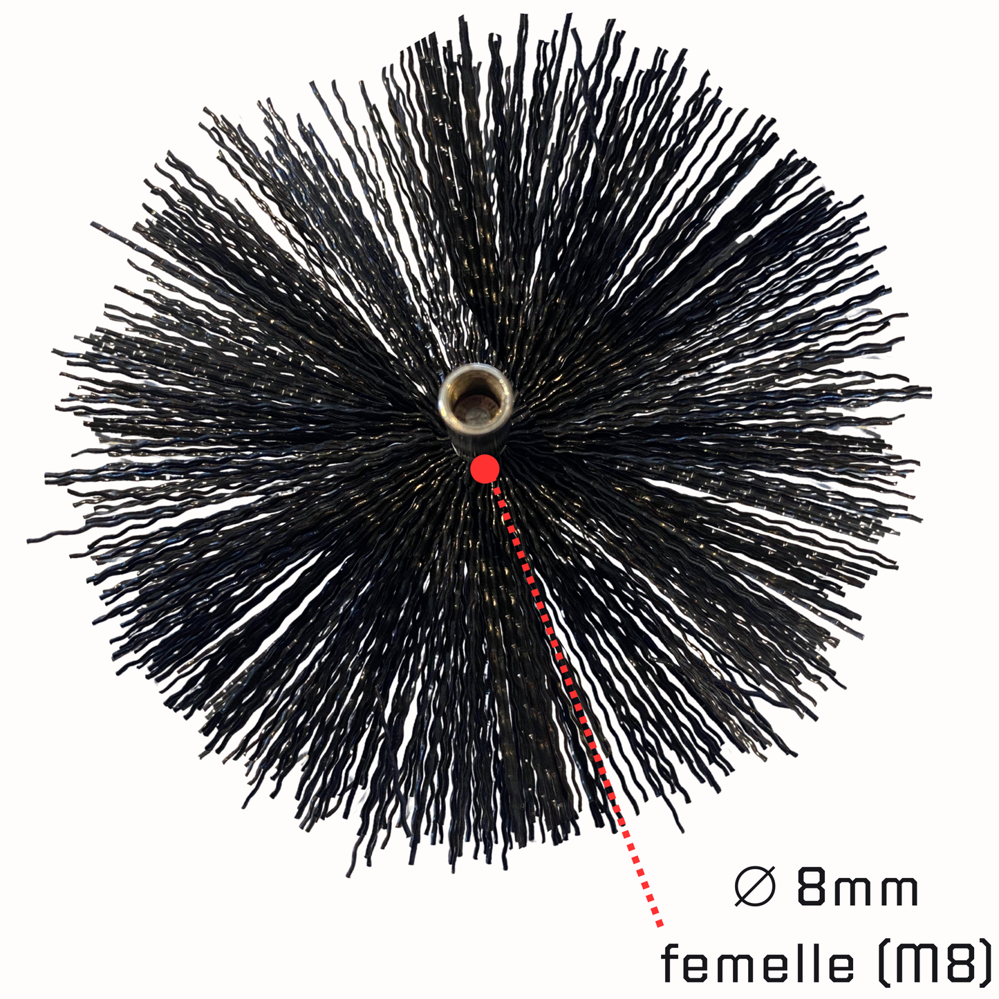 Brosse de Ramonage - 120 mm - Hérisson Poêle et Chaudière - Shaffer Pro