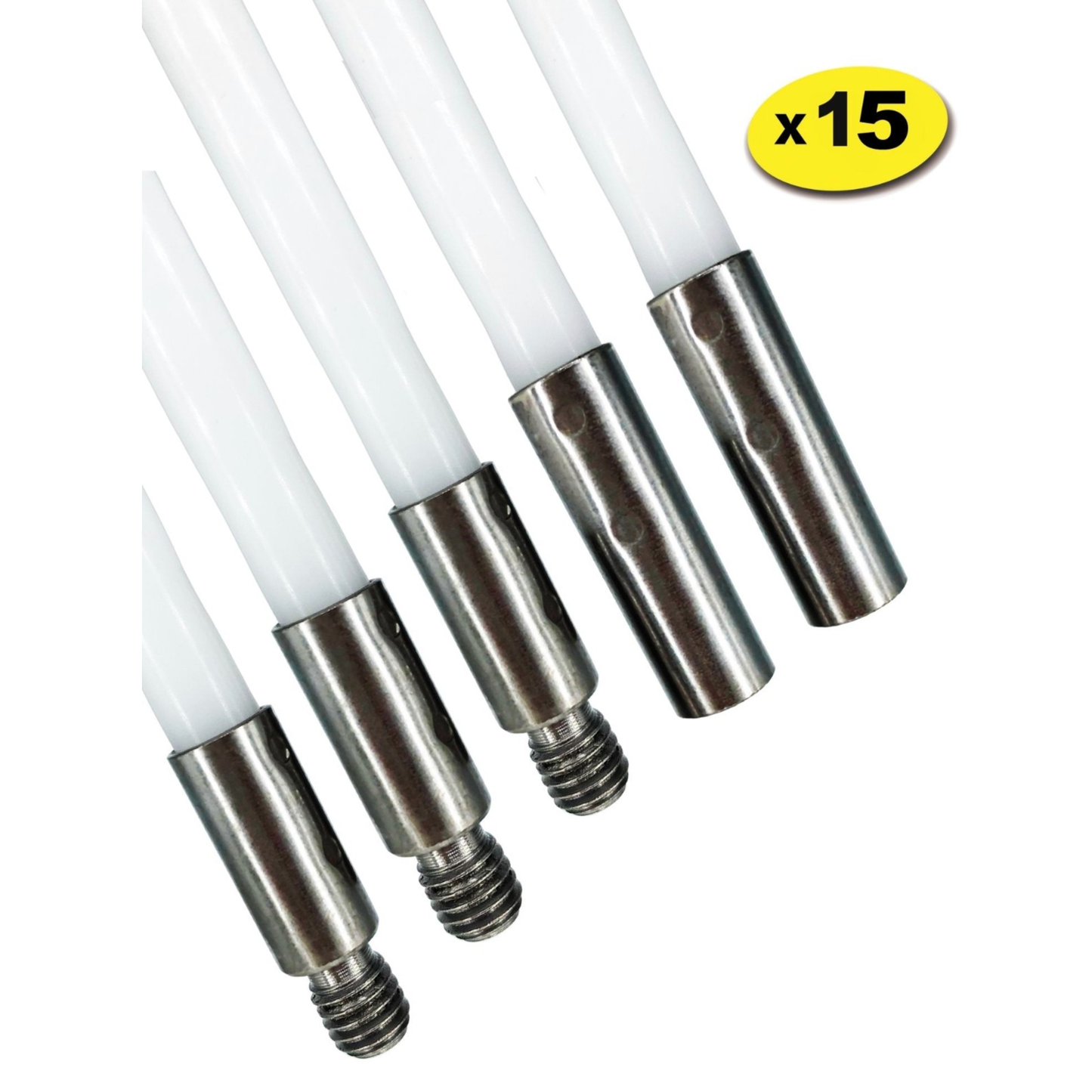 Lot de 16 cannes de ramonage - 9 mètres - Poêles Pellets et Granulés - Shaffer Pro