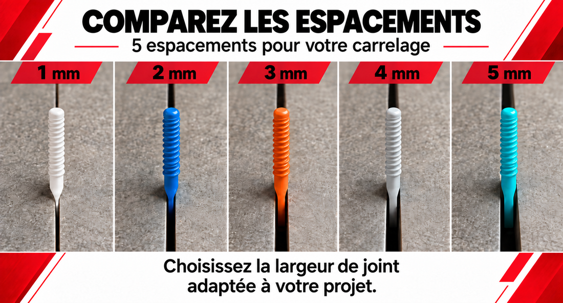 Quelle largeur de joint pour carrelage ? 1, 2, 3, 4 ou 5 mm