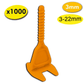 1 000 Croisillons Carrelage Autonivelants XL - 3 mm - Shaffer Pro - Shaffer Pro