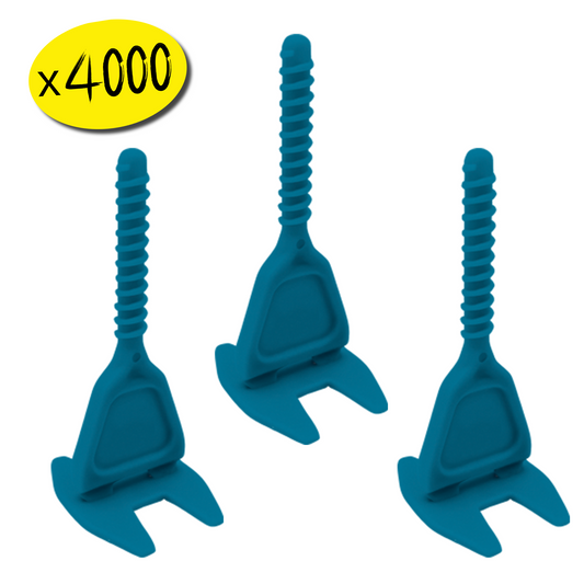 4000 Croisillons Carrelage Autonivelants XL - 2 mm - Shaffer Pro