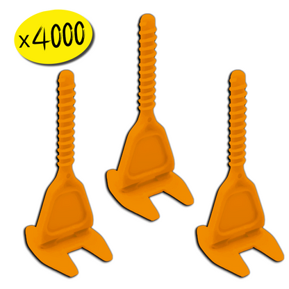 4000 Croisillons Carrelage Autonivelants XL - 3 mm - Shaffer Pro