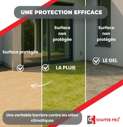 Hydrofuge oléofuge de surface professionnel 5L - hydrofuge toiture/sols/murs & mobiliers travertin - SURFACE PROTEC- Shaffer Pro