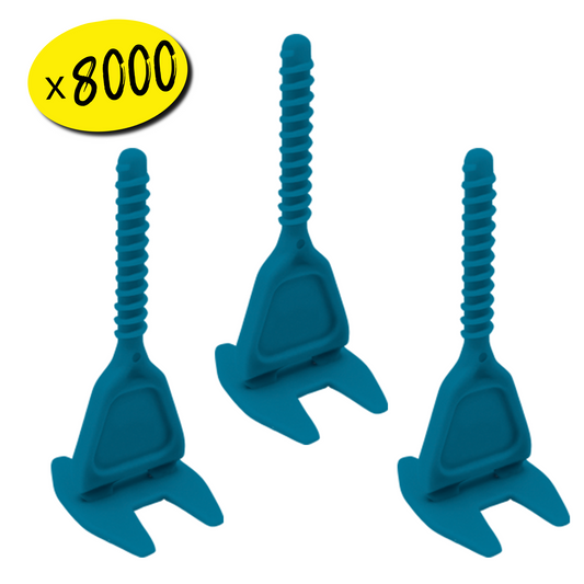 8000 Croisillons Carrelage Autonivelants XL - 2 mm - Shaffer Pro
