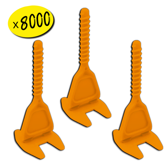 8000 Croisillons Carrelage Autonivelants XL - 3 mm - Shaffer Pro