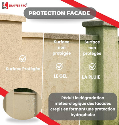 Hydrofuge oléofuge de surface professionnel 5L - hydrofuge toiture/sols/murs & mobiliers travertin - SURFACE PROTEC- Shaffer Pro