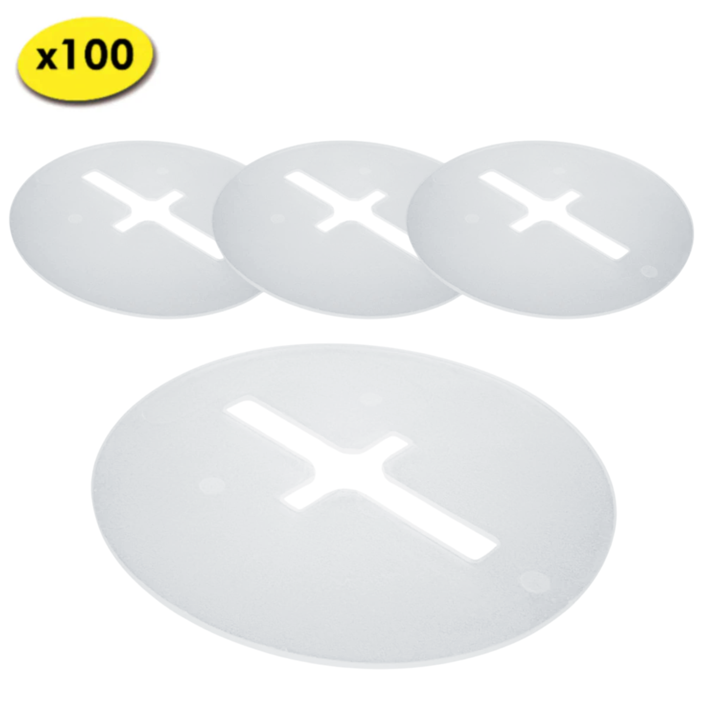 100 Rondelle de protection pour croisillons autonivelants carrelage à vis et à cales – Protection carrelage – Compatibles nivellement – SHAFFER PRO