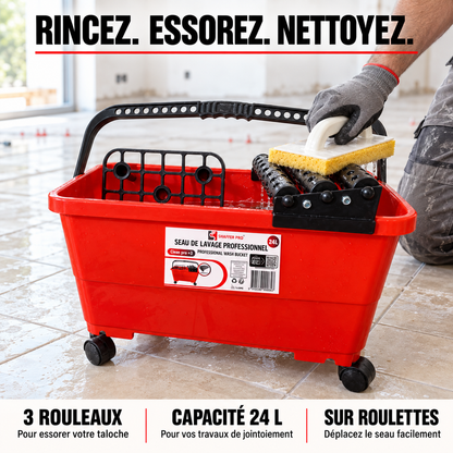 Seau de Nettoyage Joint Carrelage 24L – Clean Pro +3 | Shaffer Pro