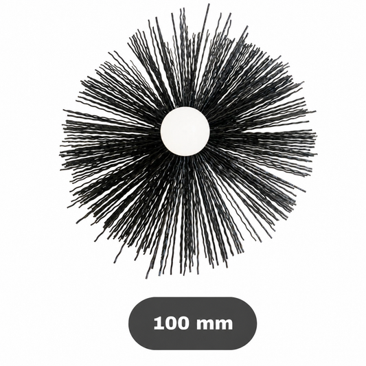 Brosse de Ramonage Nylon Ø100 mm – Hérisson pour Poêle à Pellets &amp; Granulés – Shaffer Pro