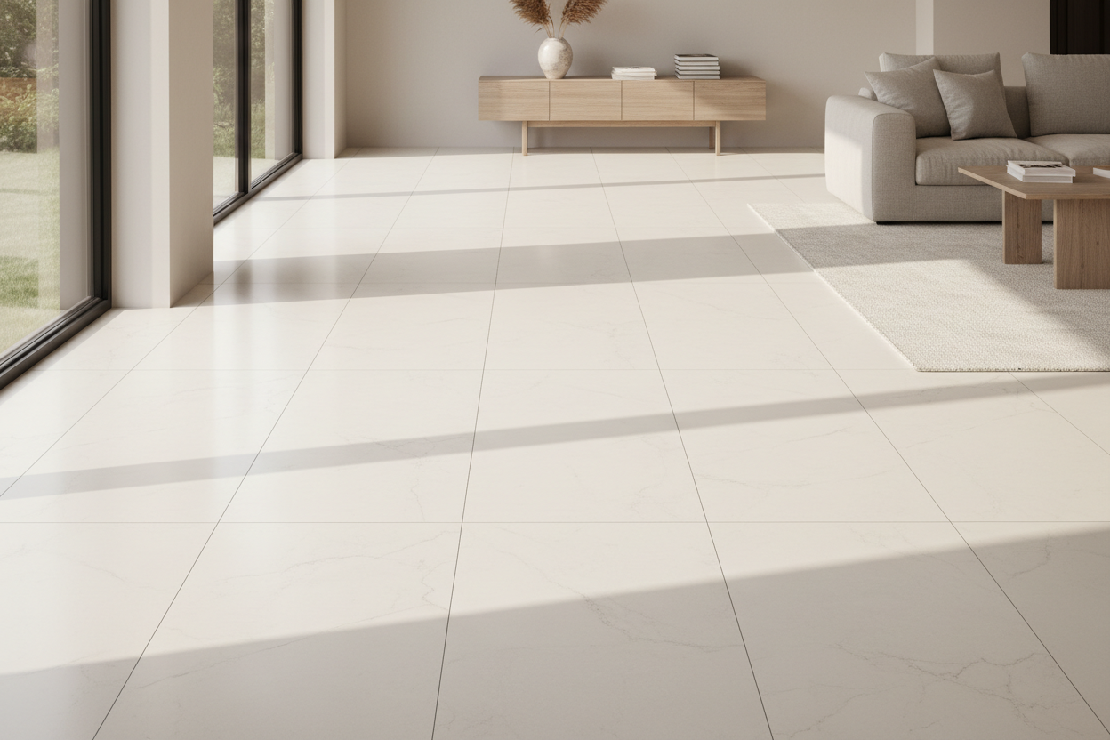 Visuel éditorial carrelage grand format